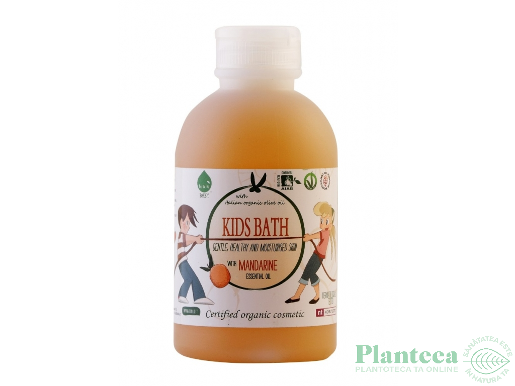 Gel baie copii mandarine 200ml - BIOLU