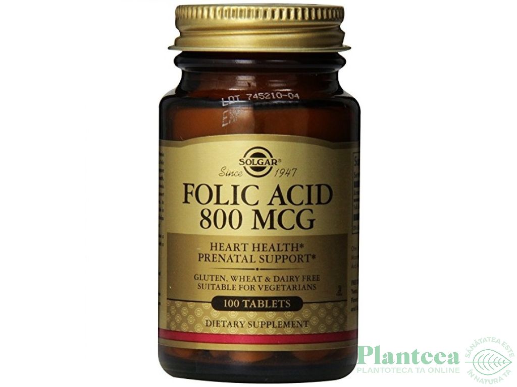 Acid folic 800mcg 100cps - SOLGAR