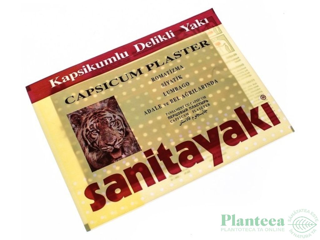 Plasture antireumatic capsicum {12x17cm} Sanitayaki 1b - BETASAN