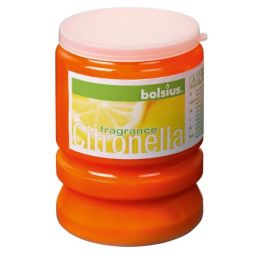 Lumanare parfumata borcan cu capac 30h citronella portocaliu 120g - BOLSIUS