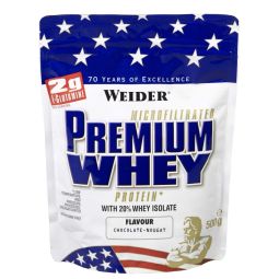 Pulbere proteica zer concentrat izolat Premium ciocolata nuga 500g - WEIDER