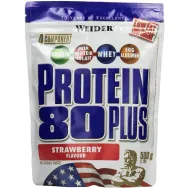 Pulbere proteica mix 4sort 80+ capsuni 500g - WEIDER