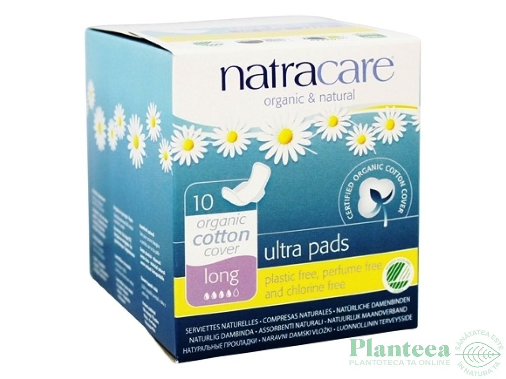 Absorbante cu aripioare zi ultra lungi 10b - NATRACARE