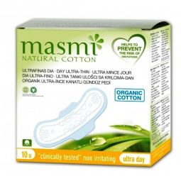 Absorbante zilnice aripioare zi bumbac organic 10b - MASMI