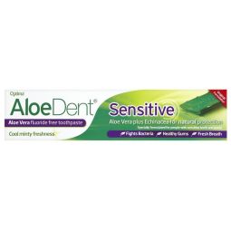 Pasta dinti aloe vera sensitive fara fluor AloeDent 100ml - OPTIMA HEALTH