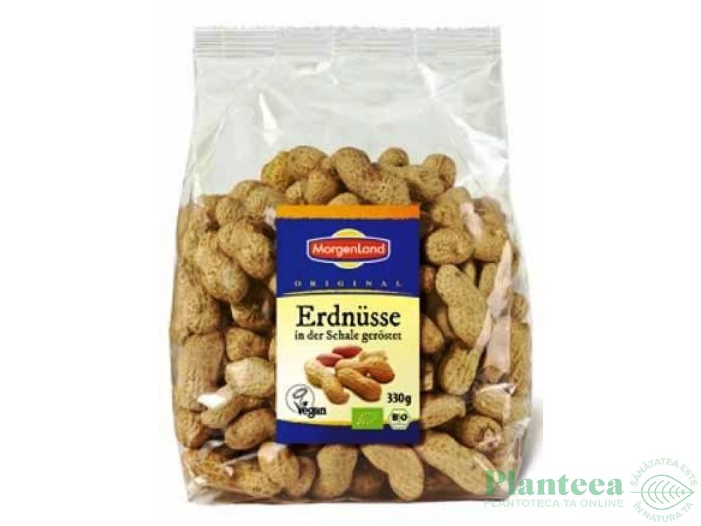 Arahide prajite in coaja eco 330g - MORGENLAND