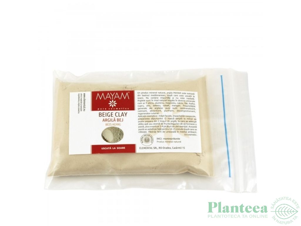 Argila bej pudra 100g - MAYAM