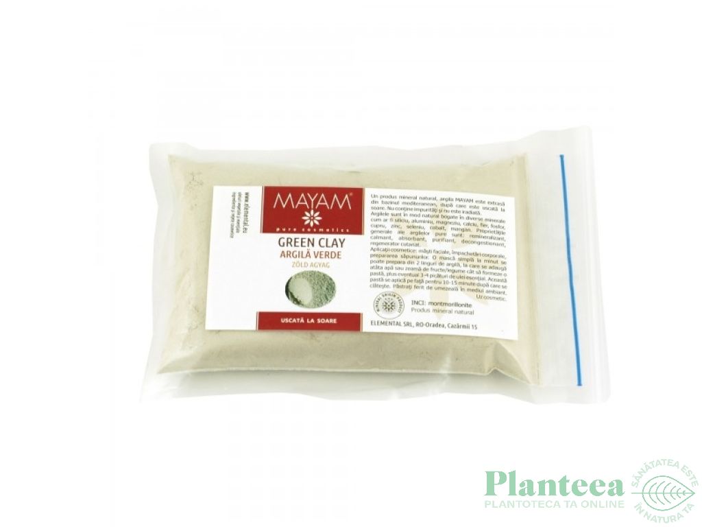 Argila verde pudra 100g - MAYAM