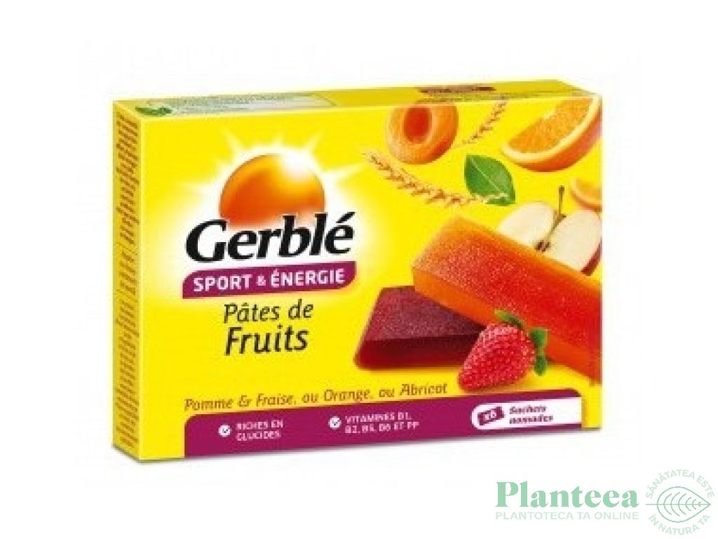 Batoane energizante pasta fructe 6x27g - GERBLE