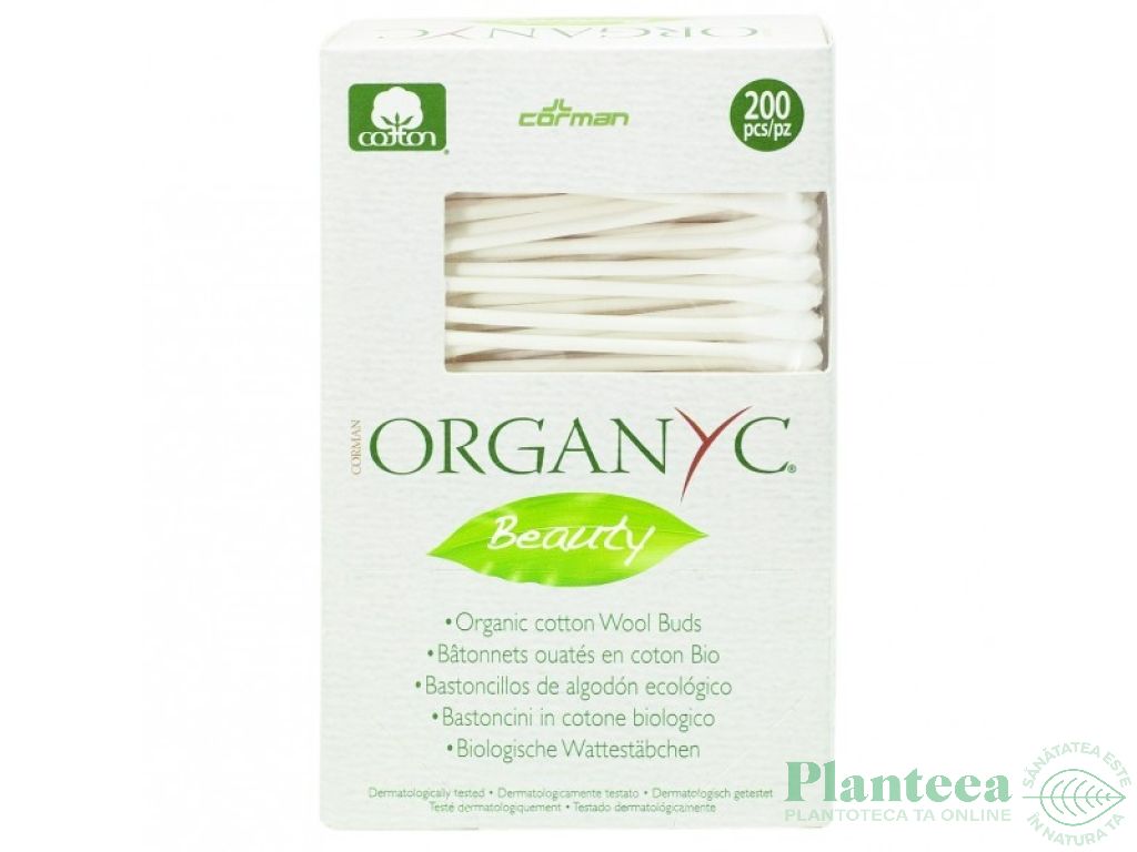 Betisoare urechi bumbac organic adulti 200b - ORGANYC