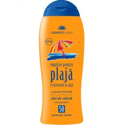 Emulsie plaja rezistenta apa spf50 ulei catina 200ml - COSMETIC PLANT