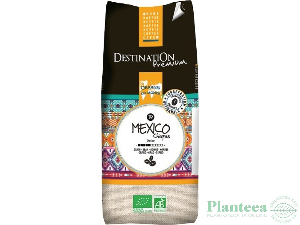 Cafea boabe arabica nr19 Mexico Chiapas eco 500g - DESTINATION
