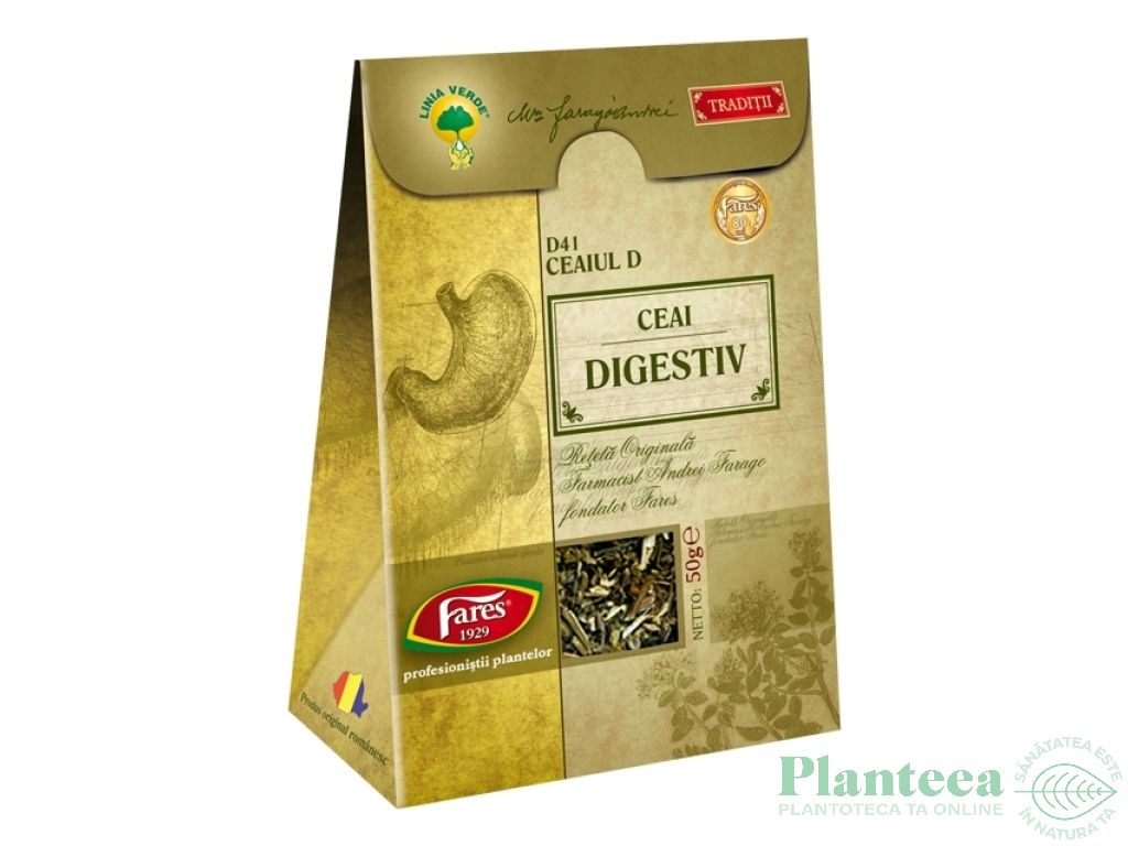 Ceaiul D digestiv Traditii 50g - FARES