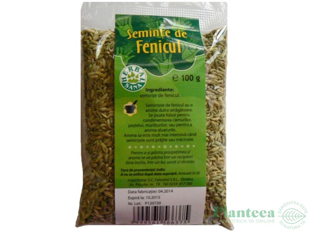 Condiment fenicul seminte 100g - HERBAL SANA