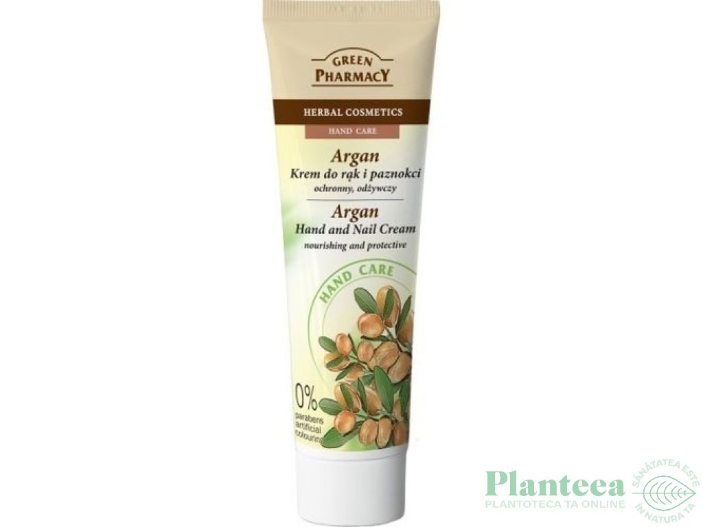 Crema maini nutritiva protectoare ulei argan 100ml - GREEN PHARMACY