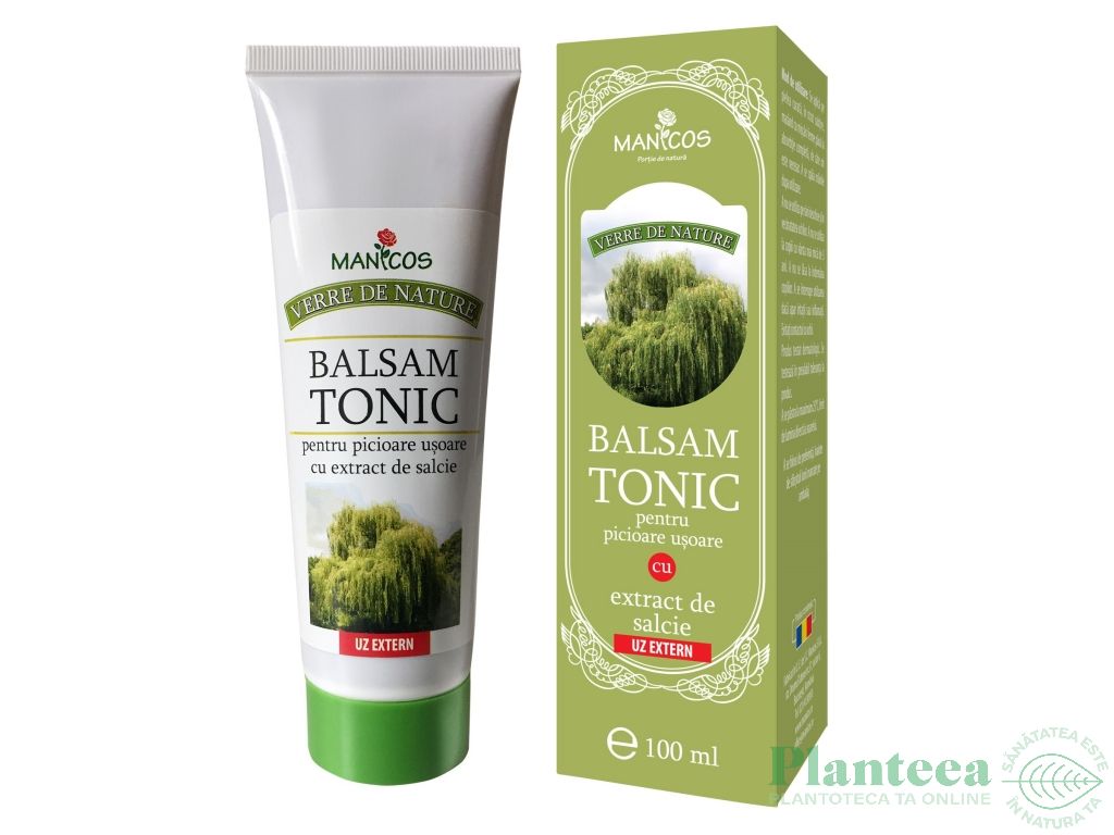 Balsam picioare usoare salcie 100ml - MANICOS