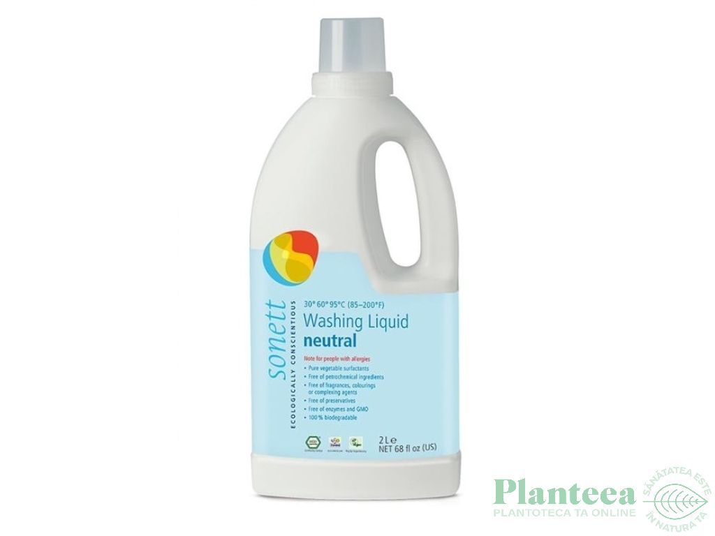 Detergent lichid rufe albe color sensitive 2L - SONETT