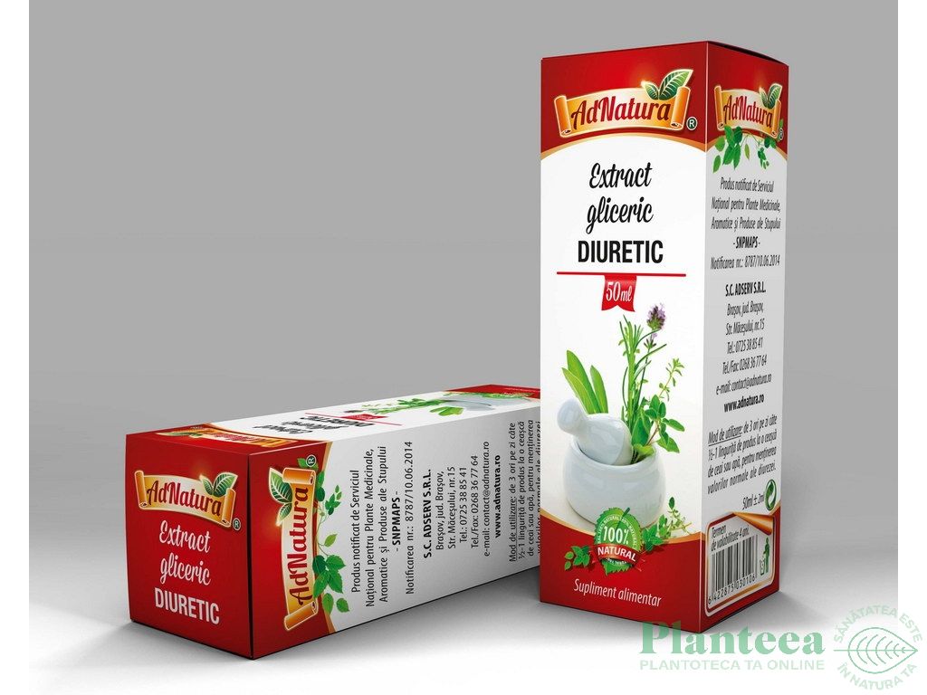 Extract hidrogliceric diuretic 50ml - ADNATURA