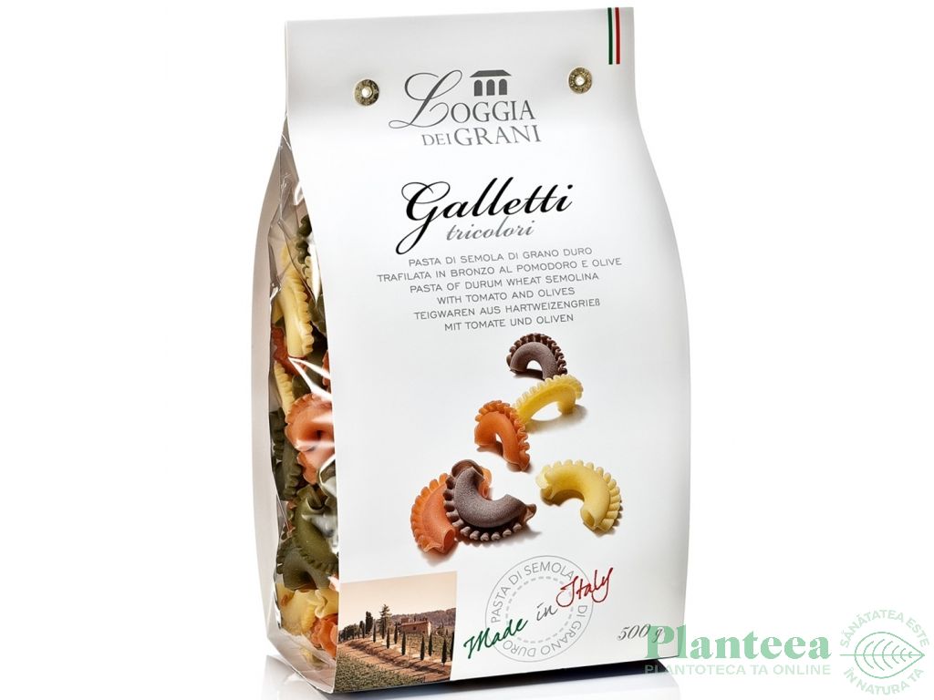 Paste galletti grau tricolore 500g - LOGGIA DEI GRANI