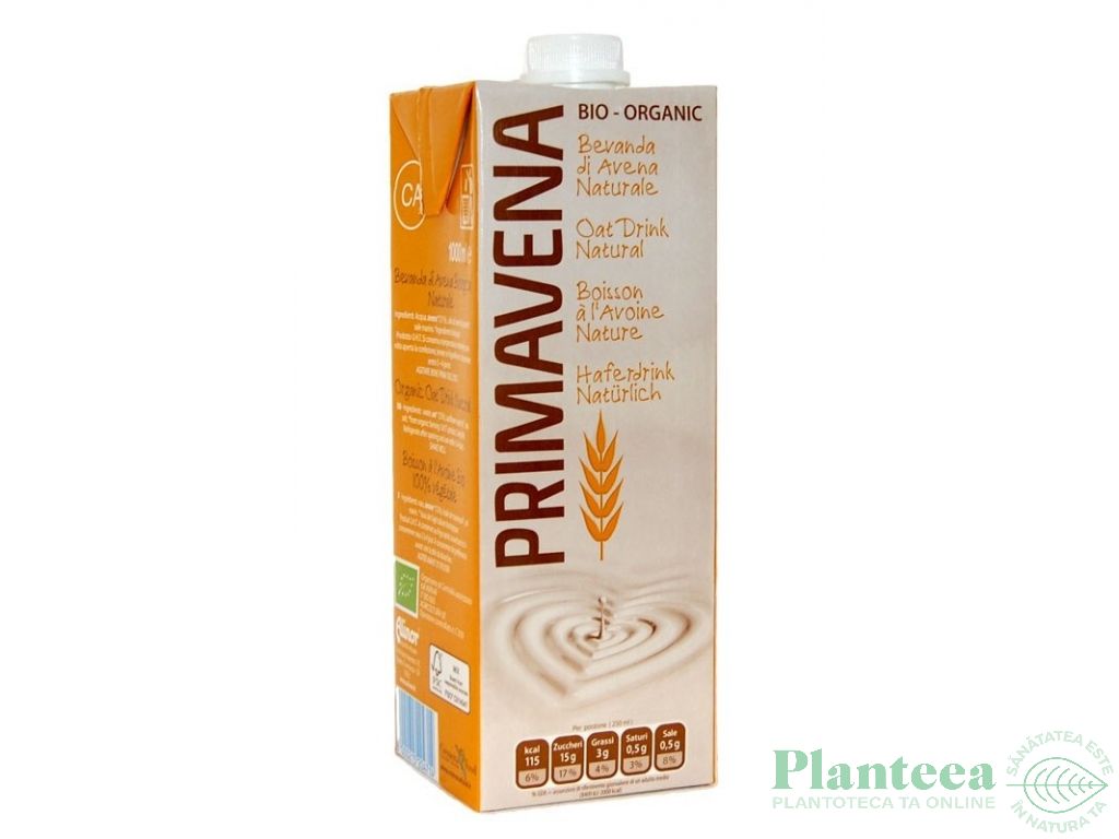 Lapte ovaz simplu eco 1L - PRIMAVENA