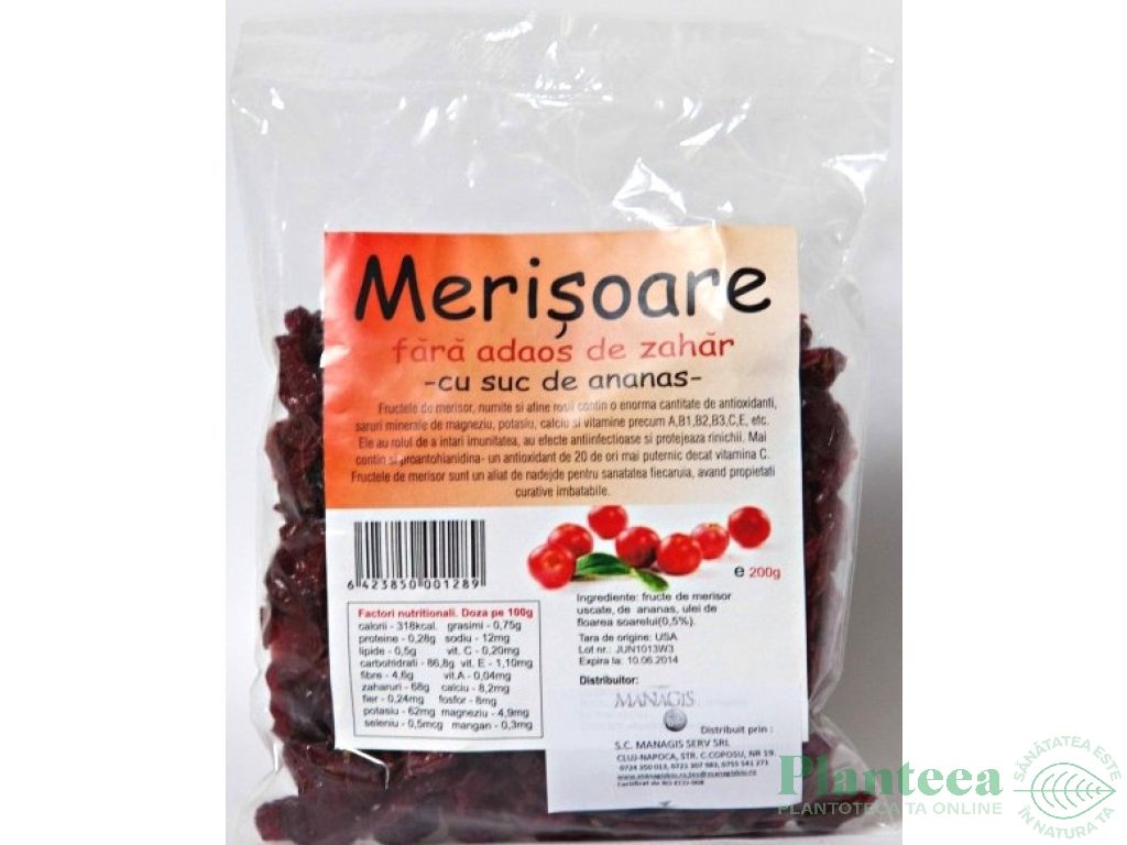 Merisor uscat suc ananas 200g - DECO ITALIA