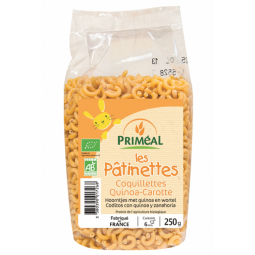 Paste melcisori grau quinoa morcovi Les Patinettes eco 250g - PRIMEAL