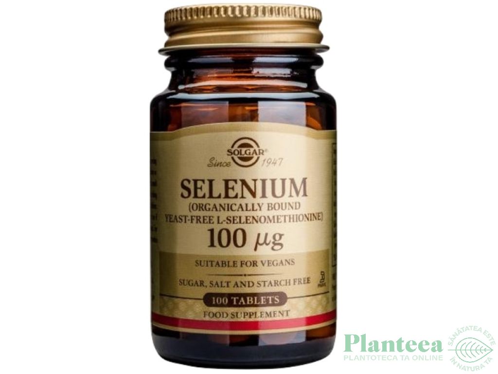 Seleniu 100mg 100cp - SOLGAR