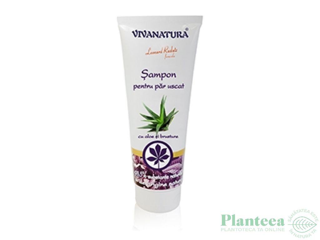 Sampon par uscat aloe brusture 250ml - VIVA NATURA