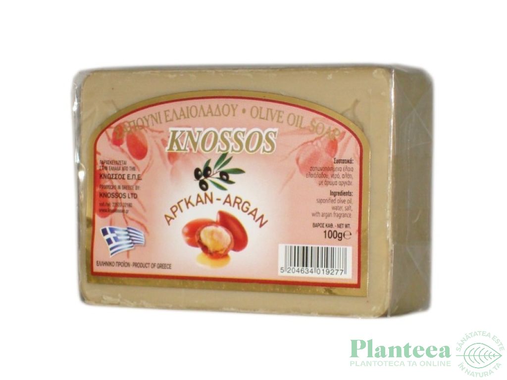 Sapun ulei masline ulei argan 100g - KNOSSOS