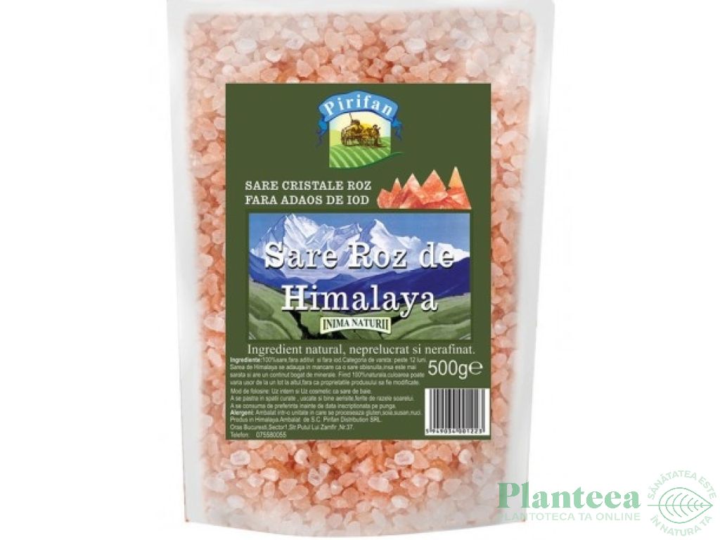 Sare roz cristale Himalaya 500g - PIRIFAN