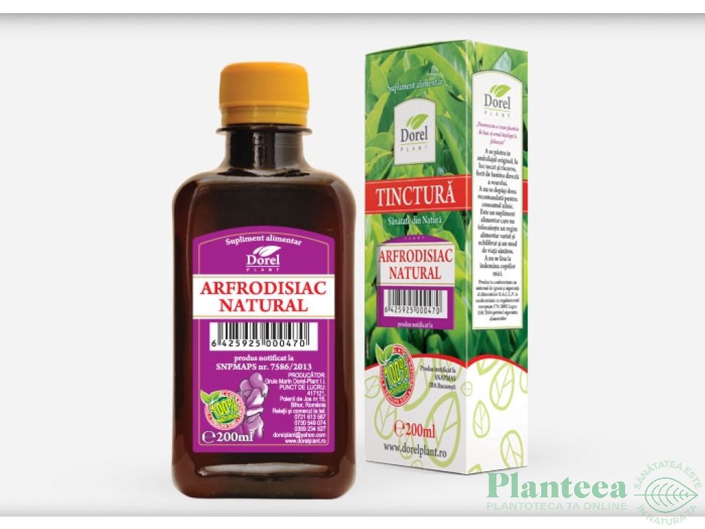 Tinctura Afrodiziac natural 200ml - DOREL PLANT