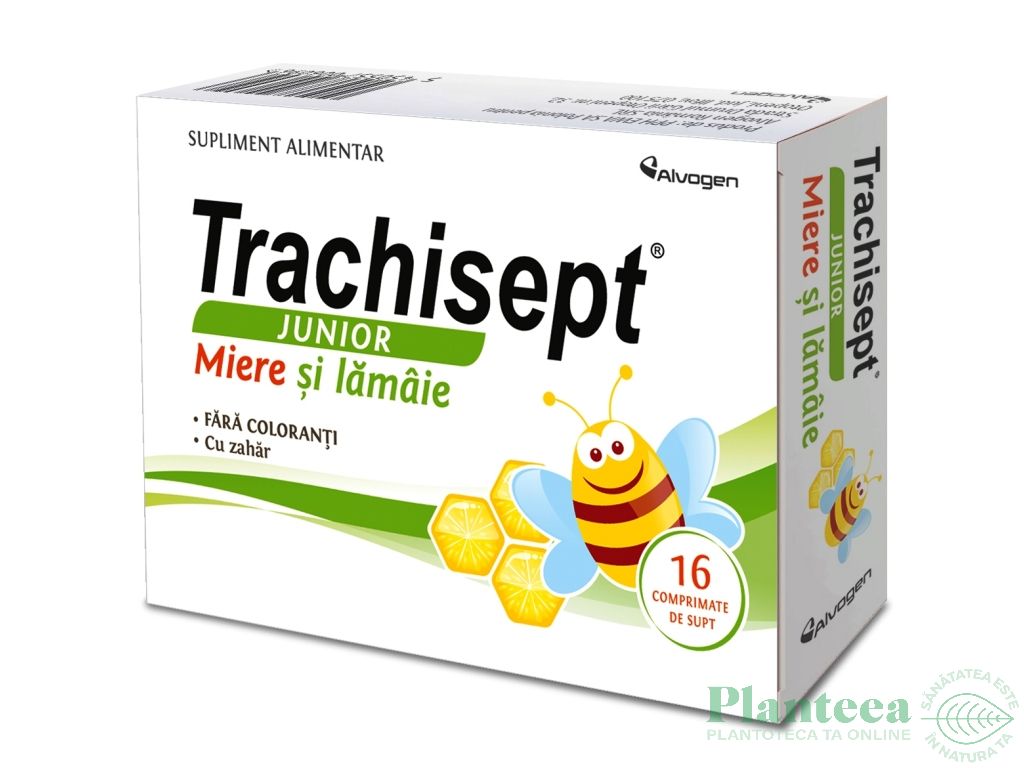 Trachisept junior miere lamaie 16cp - ALVOGEN