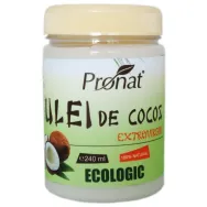 Ulei cocos extravirgin ecologic 240ml - PRONAT