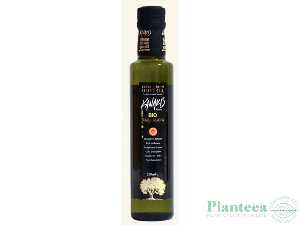 Ulei masline extravirgin kalamata bio 250ml - KANAKIS