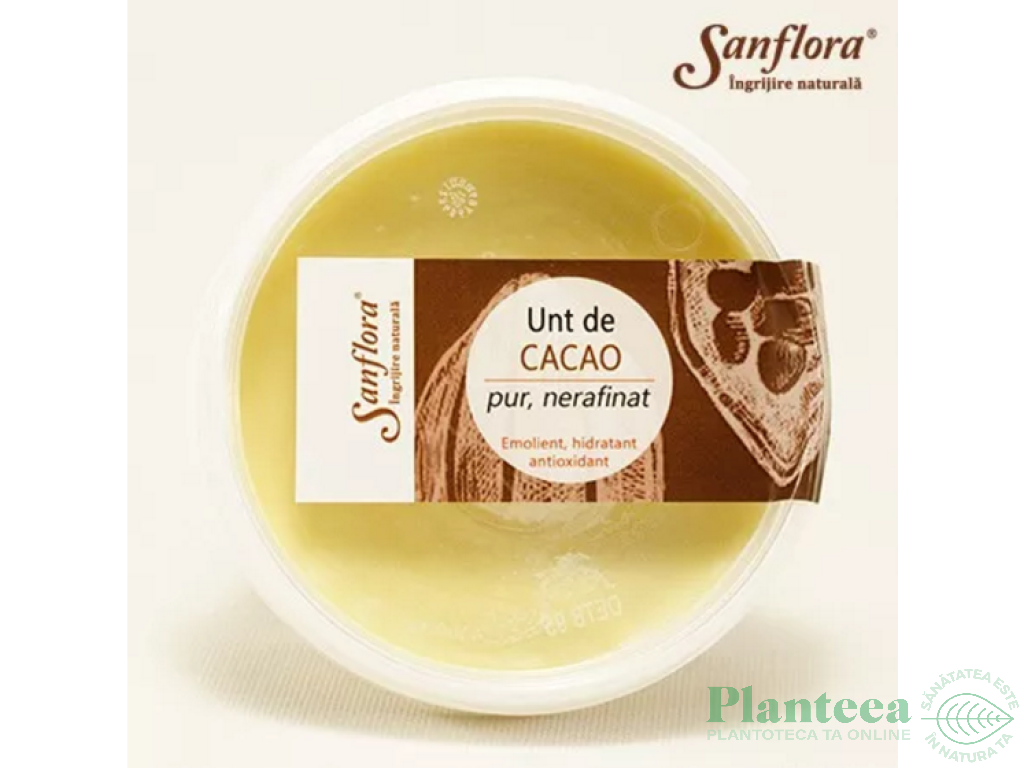 Unt cacao pur nerafinat 1kg - SANFLORA