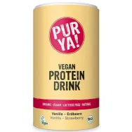 Pulbere Drink Protein vegan vanilie capsuni eco 550g - PUR YA