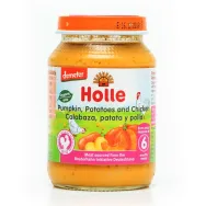 Piure dovleac cartofi pui bebe +6luni eco 190g - HOLLE