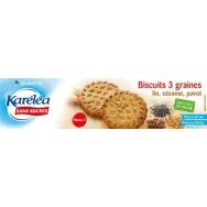 Biscuiti 3cereale seminte 132g - KARELEA