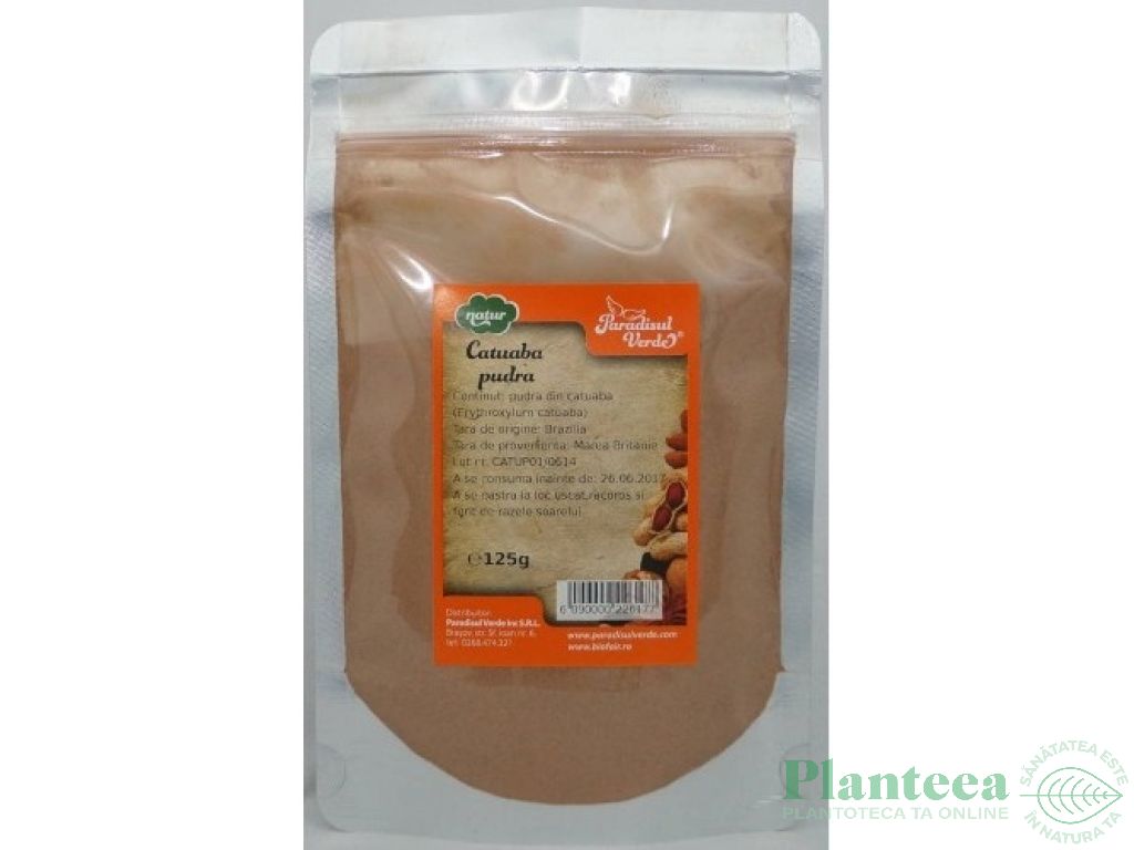 Pulbere catuaba natur 125g - PARADISUL VERDE