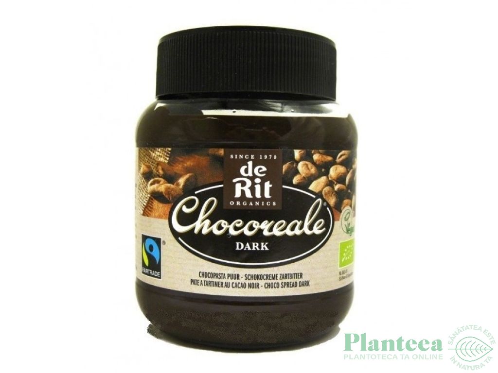 Crema desert ciocolata neagra eco 350g - DE RIT