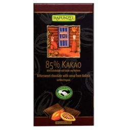 Ciocolata neagra 85%cacao eco 80g - RAPUNZEL