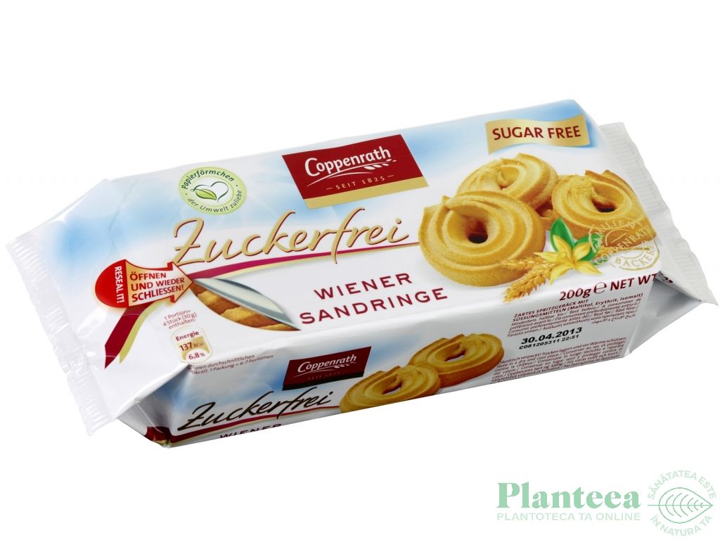 Biscuiti inele vieneze fara zahar 200g - COPPENRATH