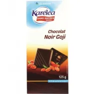 Ciocolata neagra 48% goji 125g - KARELEA
