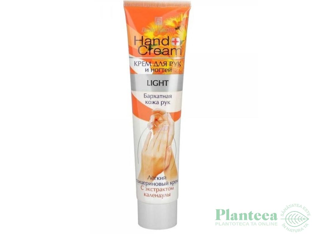 Crema maini light galbenele 125ml - BELLE JARDIN