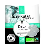 Cafea pad arabica nr24 decofeinizata Deca 18x7g - DESTINATION