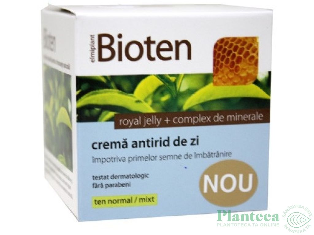 Crema zi antirid ten normal/mixt Bioten 50ml - ELMIPLANT
