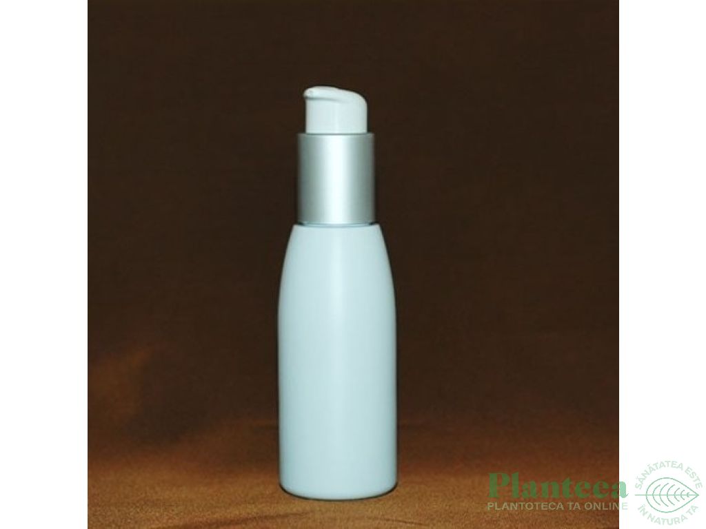 Flacon plastic alb Gaia cu pompa mica 100ml - MAYAM
