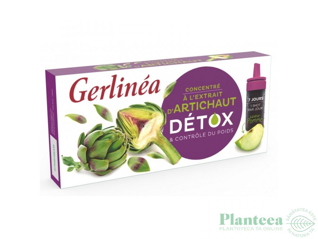 Shot detoxifiant anghinare 7x10ml - GERLINEA
