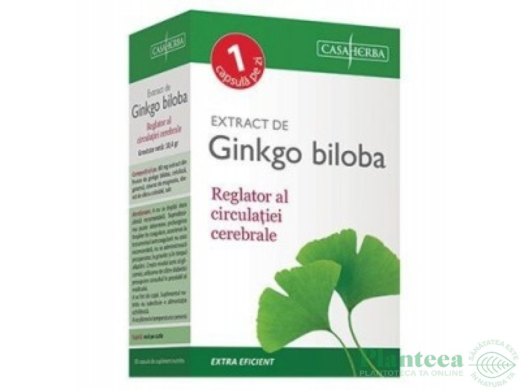 Ginkgo biloba 30cps - CASA HERBA