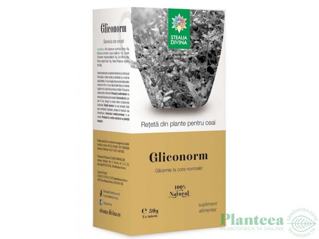 Ceai Gliconorm 50g - SANTO RAPHAEL
